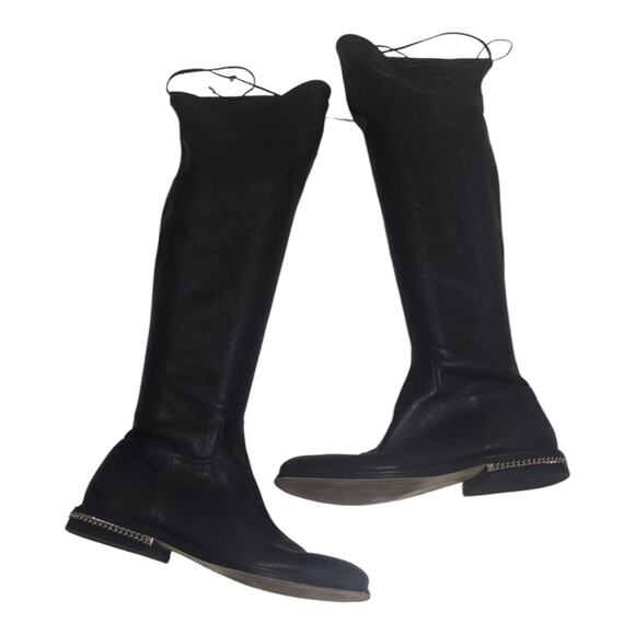 Michael Kors Jamie Stretch Over The Knee Boots OTK Size 11 Black - Picture 4 of 7